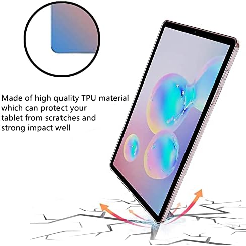 ICOVERASE Compatibil cu Samsung Galaxy Tab S7 Fe 12.4 inch SM-T730/T733/T736/T738 Carcasă, carcasă ușoară de protecție translucidă Matte TPU TPU din spate