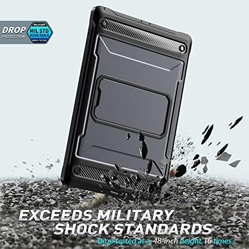 Carcasă compatibilă cu Samsung Galaxy Tab A8 10.5 x200/x205 -Duty Duty Duty Rugged Shockproof Protective Case Cover -360 ° Full Body Protective Stand Durabil Tastage