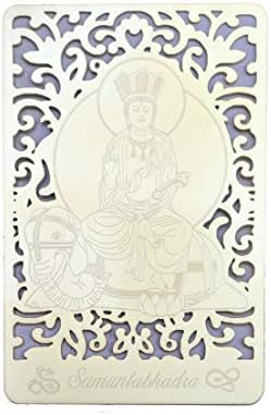 Feng Shui Import Bodhisattva pentru Dragon & Snake imprimat pe un card în aur