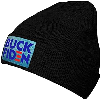 Buck Fiden Pălării Bărbați Femei Tricot Pălărie Cald Craniu Clasic Beanie Negru Casual Pălării