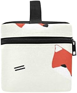 Model fără sudură drăguț Fox Vector fundal Desig model cutie de prânz Tote Bag suport de prânz izolat prânz Cooler Bag pentru