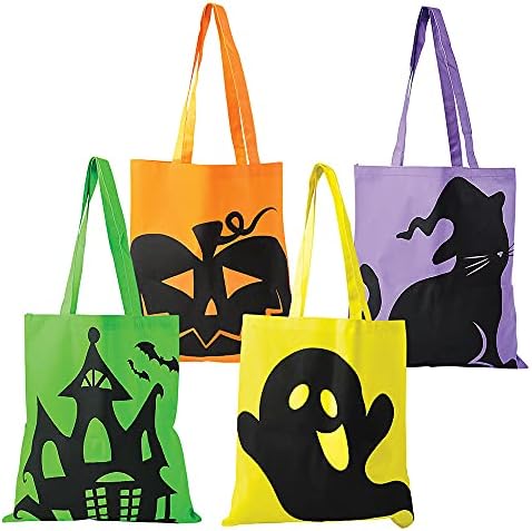 Compania Dreidel Halloween Tote Bags Perfect pentru trucuri sau tratamente, 15 x 16