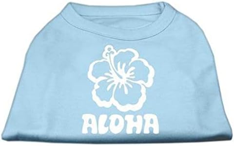 Mirage Pet Produse Aloha Floare Ecran Imprimare Camasa, Mare, Rosu