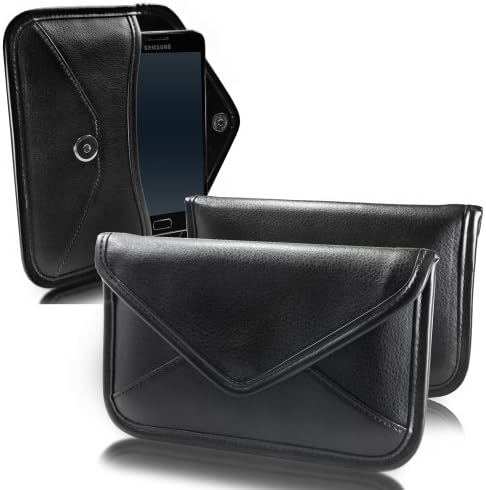 Carcasă Boxwave compatibilă cu Meizu M8 - Elite din piele Messenger Punga, Sintetică Copertă din piele Sintetică Design Plic