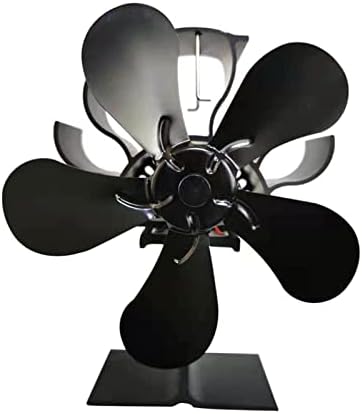 LYNLYN 5 lame Thermal Power semineu Fan căldură alimentat Lemn aragaz ventilator pentru lemn / jurnal arzător de distribuție