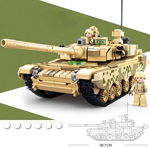 Lingxuinfo 893pcs model de stil militar Bloc de construcție-99a Tanc principal de luptă, blocuri de construcție de tancuri