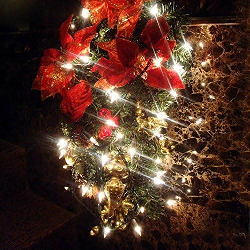 Lumini cu coarde LED cu baterii Ghlife 30 LED -uri lumini de twinkle 10ft Sârmă de argint pentru nunta de Crăciun acasă interior