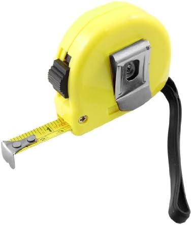 Aexit Retractable Dual Tools & Home Improvement Scale 3 metri 10 picioare Oțel Măsurați Banda de măsurare Banda galbenă