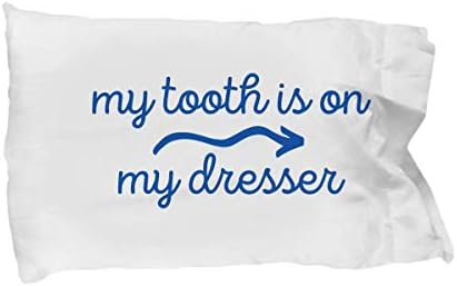 Tooth Fairy dintele meu este pe comoda mea perna cadou copii Cadou direcții pentru Tooth Fairy față de pernă