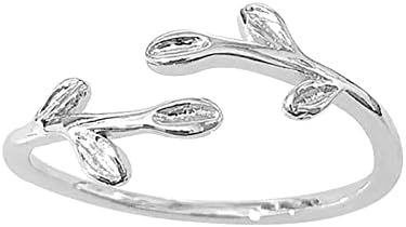 2023 nou inel cu frunze tinere modă inel feminin cu Design delicat simplu potrivit pentru toate ocaziile inele groase pentru