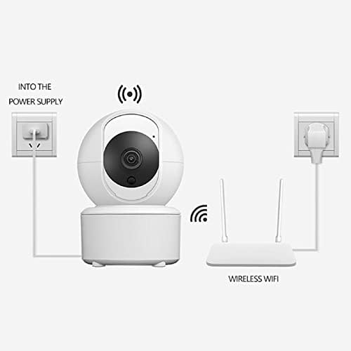 XQT87O Cameră de securitate 3MP Monitor pentru bebeluși Camera pentru câini 360 Grad pentru securitate la domiciliu cu aplicația