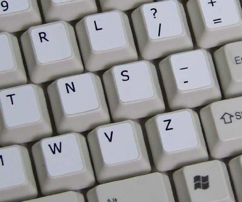 Autocolante simplificate de tastatură netransparente Dvorak pe fundal alb pentru Desktop, Laptop și Notebook