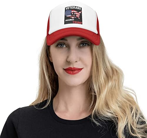 Veterani Împotriva Trump Trucker Pălării Om Femei Pălării Unisex Sandwich Capace Șapcă De Baseball