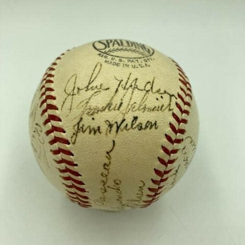 Frumoasă echipă din 1941 Chicago Cubs a semnat NL Baseball cu Wimpy Quinn JSA Coa - baseball -uri autografate