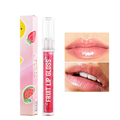 Xiahium Candy Flavo Lip Gloss 6 Color Fruit Liquid Lip Oil reface apa hidratează glazura de buze și reduce ridurile buzelor