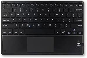 Tastatură BoxWave compatibilă cu Motorola Moto G73 - tastatură Bluetooth SlimKeys cu Trackpad, Tastatură portabilă cu Trackpad pentru Motorola Moto G73-Jet Black