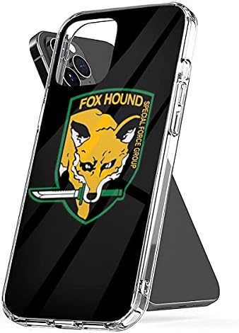 Carcasă telefonică Metal Metal Gear Funny Solid estetică Fox Controof Hound Logo Compatibil cu iPhone 14 13 12 11 X XS XR 8
