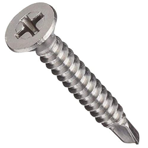Piese mici Fsc101pfumss șuruburi cu cap plat pentru Metal, oțel inoxidabil 18-8, Phillips, Tablă, dimensiune numărul 10, Lungime