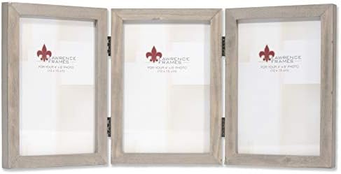 Lawrence Frames 4x6 Triple Grey Wood Gallery Collection Collection