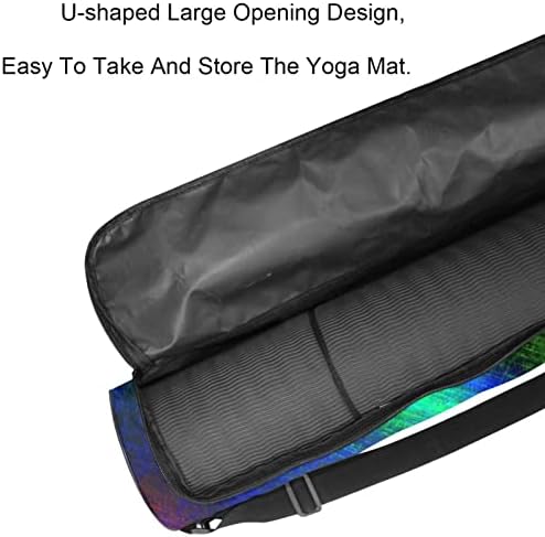 Colorat arta Yoga Mat Carrier Bag cu curea de umăr Yoga Mat Bag Gym Bag Beach Bag