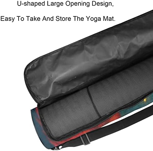 Geantă de yoga RATGDN, Phoenix Bird Exercise Yoga Mat Carrier Full-Zip Yoga Mat Carry Bag cu curea reglabilă pentru femei bărbați