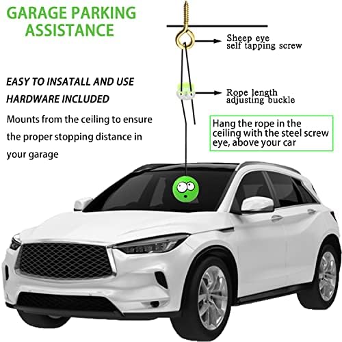 Juyeer Garage Parking Aid for Cars-parcare fără griji cu această minge de oprire a garajului-vizibilitate ridicată și ușor