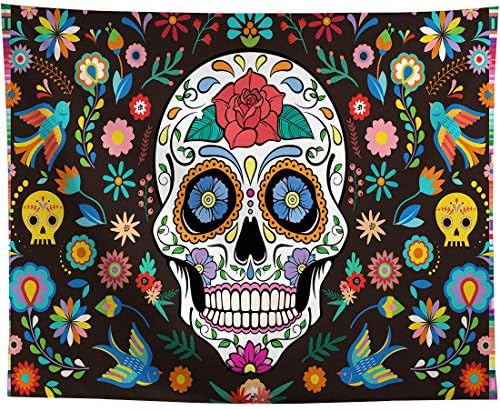 Allenjoy 10x8ft ziua morții fundal pentru Mexican Fiesta Sugar Craniu flori fotografie fundal dia Los Muertos ziua de Naștere