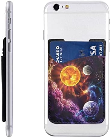 OCELIO telefon card titularul pentru partea din spate a telefonului, piele telefon Card titularul, compatibil cu Iphone, Android