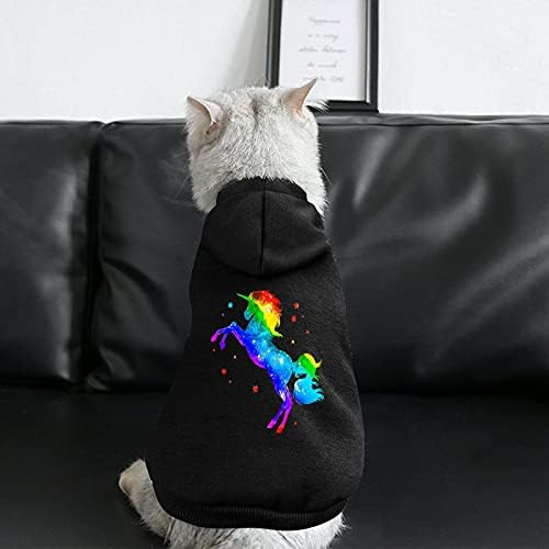 Funnystar Rainbow Galaxy Unicorn pentru animale de companie cu glugă pentru animale de companie cu glugă pentru animale de