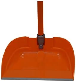 Imusa SUA retractabile Dustpan cu mâner și cârlig portocaliu din metal