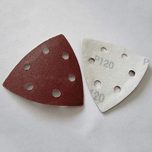 KTS 5-50pcs autoadezivi roșu/negru triunghi triunghi de hârtie cu nisip buclă de nisip de șmirghel instrumente abrazive pentru
