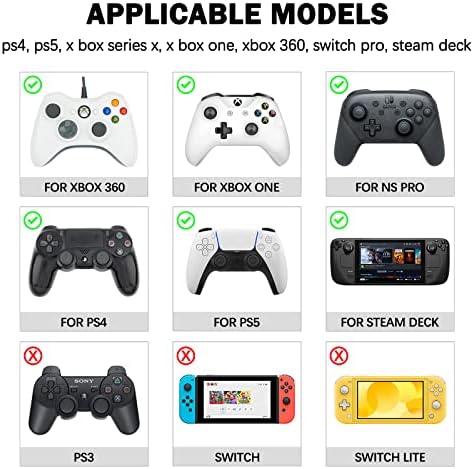 DLSEEGO HI CAT ȘI DOG 4PCS THUMB Mânere Capace pentru Xbox One PS5 PlayStation4 DualSense Switch Pro Controller Wireless Control
