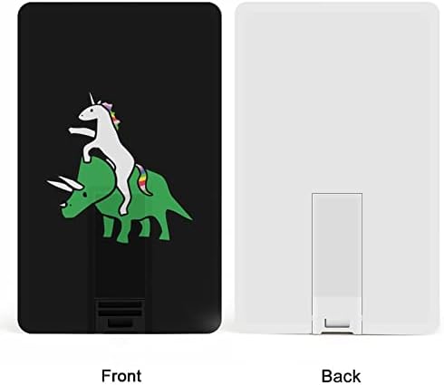 Unicorn Riding Triceratops USB Memory Stick Business Business-Drives-Drives Card Card Card Card Bank Card Card