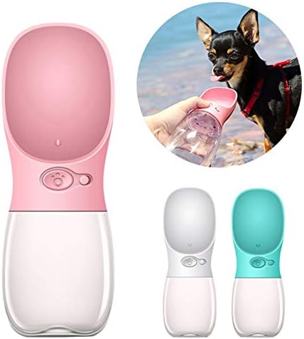 BIGWOMAN cadou pentru animale de companie sticlă de apă portabilă pentru câini de companie pentru câini mici, mari, călătorii,