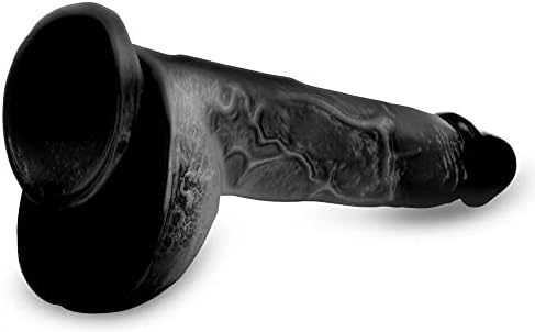 Maestru cocoș Beefy Brad 9 inch Dildo cu bile - negru