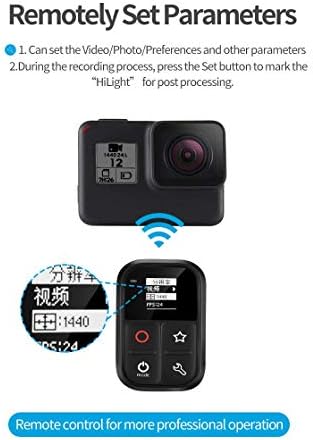 Teleisn Smart Remote pentru GoPro Hero 10 Black Hero 9 Max. Controlul rezistent la apă. Telecomandă WiFi GoPro