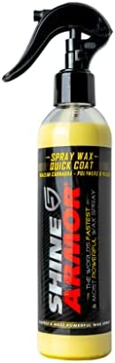 Shine Armour Deicer Spray & Carnauba Wax Liquid Spray - Topit ușor îngheț de gheață și zăpadă, lustruire auto hibridă și spray