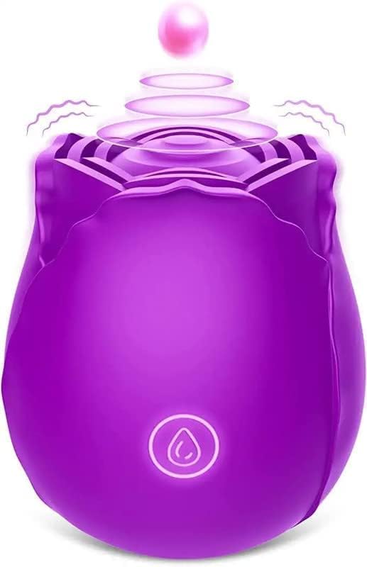 Rose Sex Stimulator pentru femei, vibrator cu sfârc clitoral cu 9 moduri, vibrante Massager-sex-Spoys Toys Cupluri Femei-Anulare