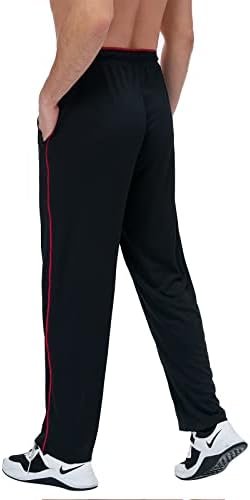 Pantaloni de trening pentru bărbați KouKou cu buzunare cu fermoar pantaloni sport cu fund deschis pentru bărbați alergând Jogging