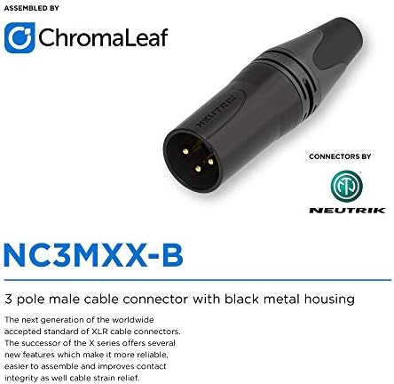 Cablu de microfon Balanced Canare L-4E6S Star Quad | XLR masculin 3-pin până la XLR feminin 3-pin | Gold Neutrik | 6 picioare