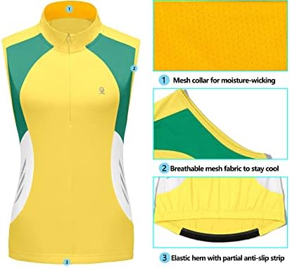 Micul măgar Andy Femei Jumătate Femei Vestimi Ciclism Republice Tricouri fără mâneci Tricouri Golf 4 Buzunare spate