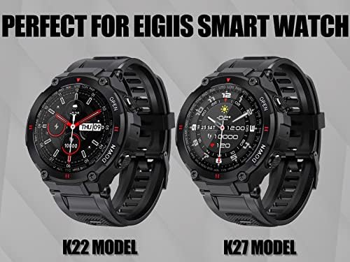 Eigiis 22mm ceas trupa ceas inteligent pentru bărbați curea detasabila ceas pentru 9 Inch încheietura mâinii