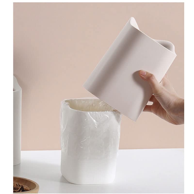 GENIGW Desktop coș de gunoi cutie de depozitare a gunoiului sufragerie măsuță de cafea cu capac coș de hârtie mic sac de gunoi
