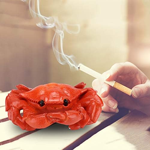 Novesty Crab scrumieră cu rost de rășină de capac, desktop Smokingtray Tatăl cadou pentru decorarea biroului la domiciliu