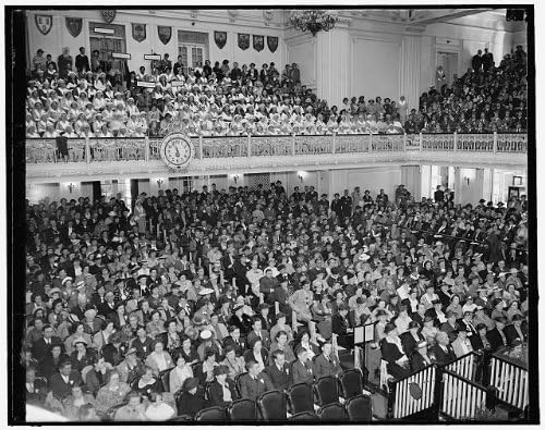 HistoricalFindings Foto: Red Cross Cross Open Convention, Grey Ladies, Crowds, Balcony, Washington DC, 1937