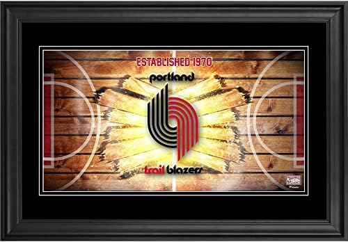 Portland Trail Blazers încadrat 10 x 18 Classics Panoramic Fotoramic - Placi și colaje ale echipei NBA