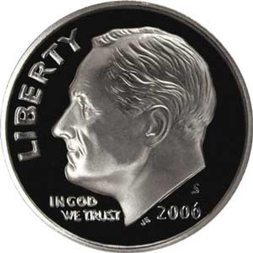 2006 S Gem Proof Roosevelt Dime Us Coin
