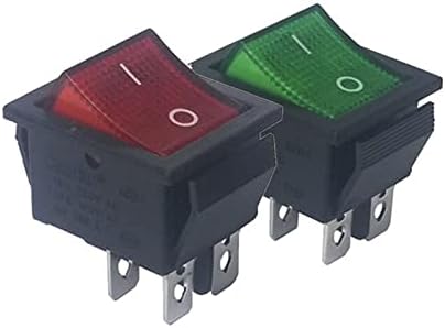 Comutator de balansoare 10pcs 20pcs KCD4 31 * 25mm DPST 4PIN 16A/250V RED/GREEN SNAP-IN ON/OFF POZIȚIE