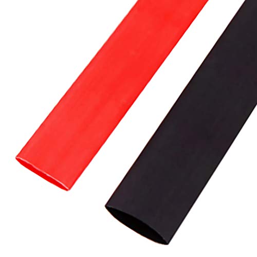 Ted Lele tub termocontractabil cu perete dublu 3:1, căptușit cu adeziv, 1,5 M / 5FT, 15,4 mm, 5/8 negru și roșu
