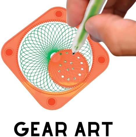 Alex Toys - Gear Art Original - Supplies for Kids 9-12 - Designer Kit Drawing Supplies - Include angrenaje spinner, suporturi